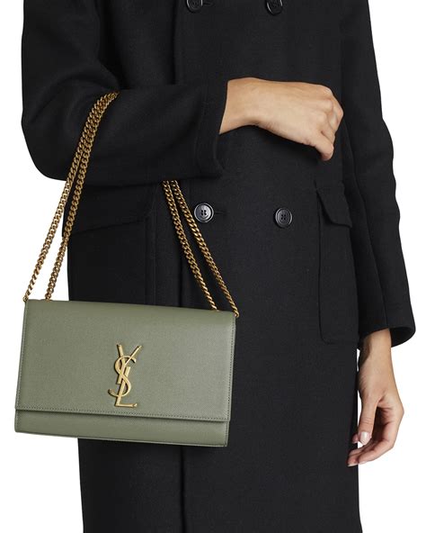 kate monogram ysl small chain shoulder bag|KATE SMALL IN GRAIN DE POUDRE EMBOSSED LEATHER.